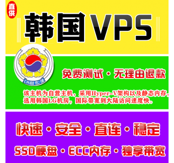 韩国VPS推荐8912M购买，php站群